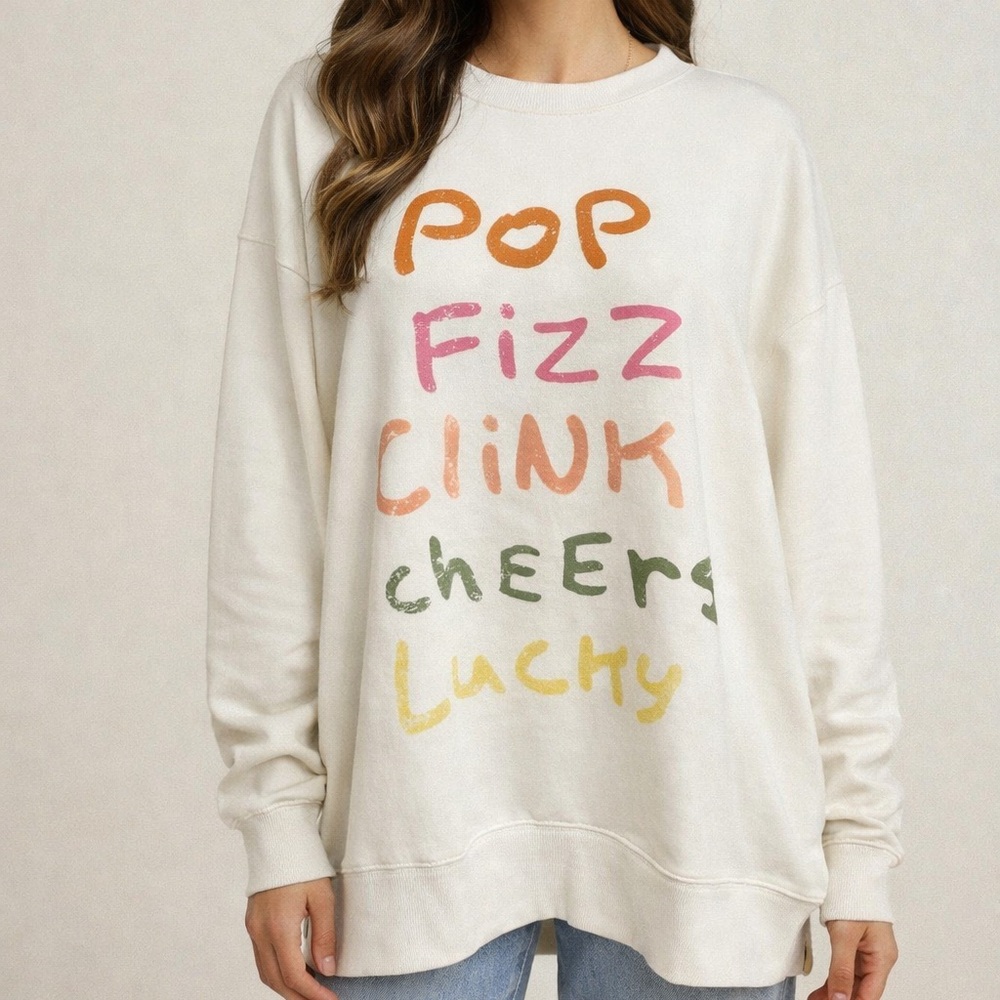 Lucky Brand Crew Neck Sweatshirt